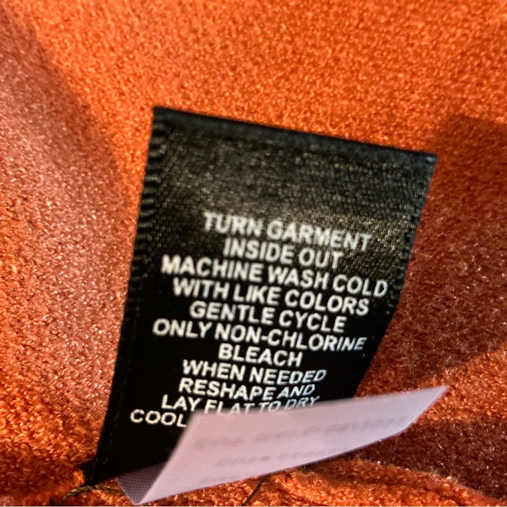 NWT Torrid Hooded Cardigan Duster Cinched Waist Orange Pink Print Boho Cozy Sz 2 - Picture 15 of 15